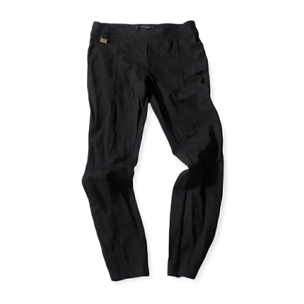 Black slim trousers
